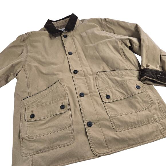 Vintage Orvis Jacket Canvas Lined Khaki Tan Barn Work Chore Coat Size XXL - Picture 13 of 13